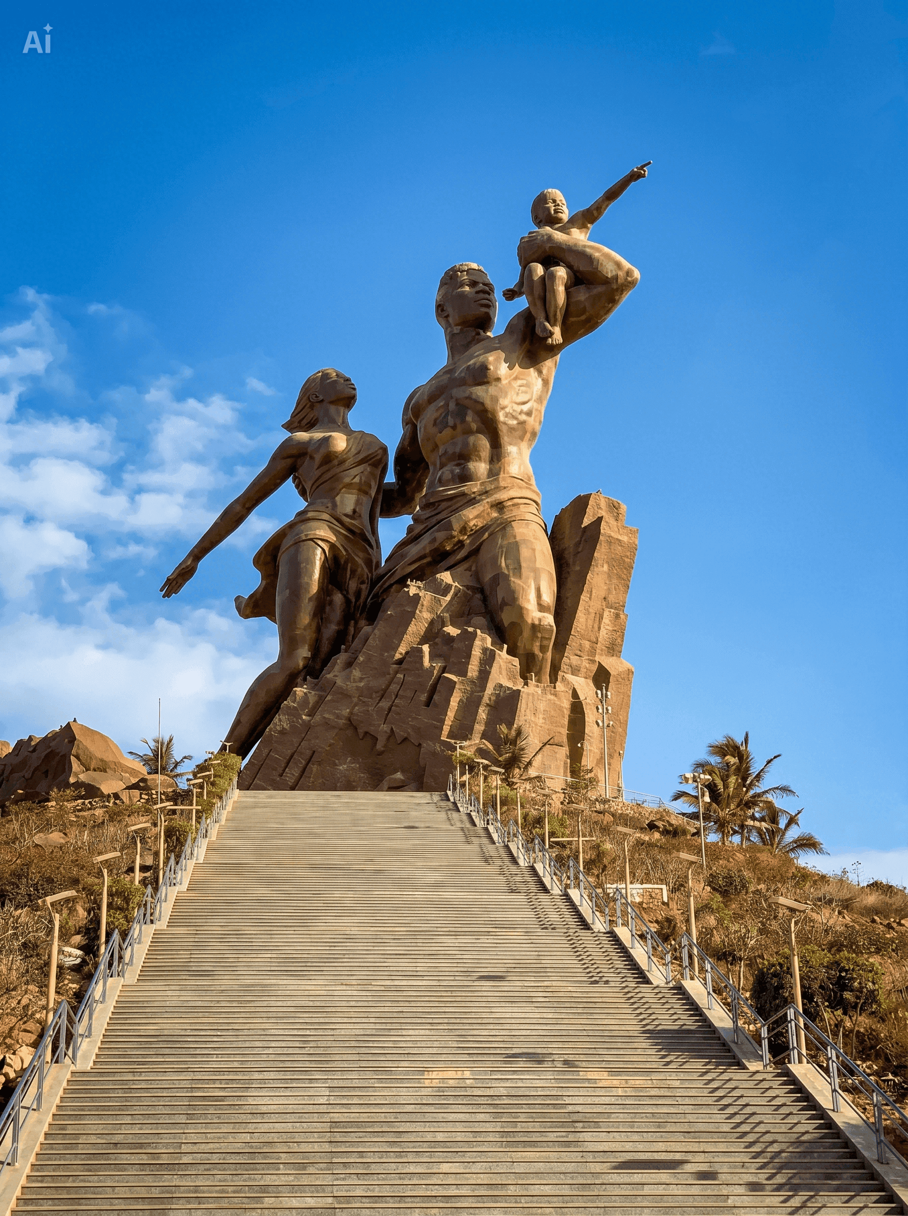 Monumento al Renacimiento Africano en Dakar, Senegal